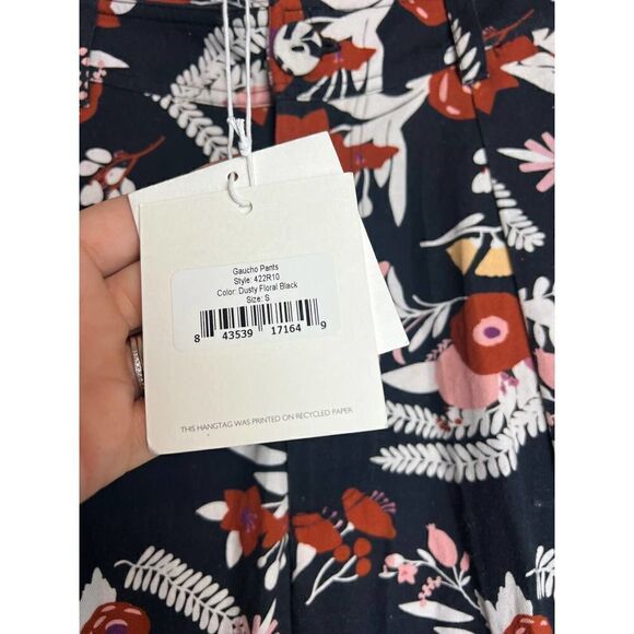 Carolina K Alicia Floral High Waisted Gaucho Pants NWT Sz. S - Picture 10 of 13